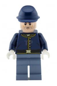 Cavalry Soldier - Brown Eyebrows, Stubble