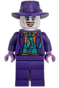 The Joker - Dark Turquoise Bow Tie, Plain Legs, Fedora