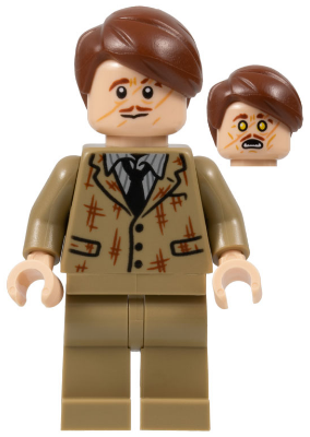 Professor Remus Lupin - Dark Tan Suit, Tattered