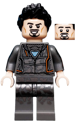 Tony Stark - Hoodie with Dark Silver Camouflage