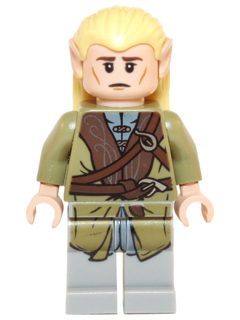 Legolas - Olive Green Robe, Short Cheek Lines (Dimensions)