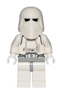 Snowtrooper, Light Bluish Gray Hips, White Hands, Printed Head