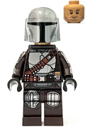 The Mandalorian / Din Djarin / 'Mando' - Silver Beskar Armor, Jet Pack, Helmet with Top Lines