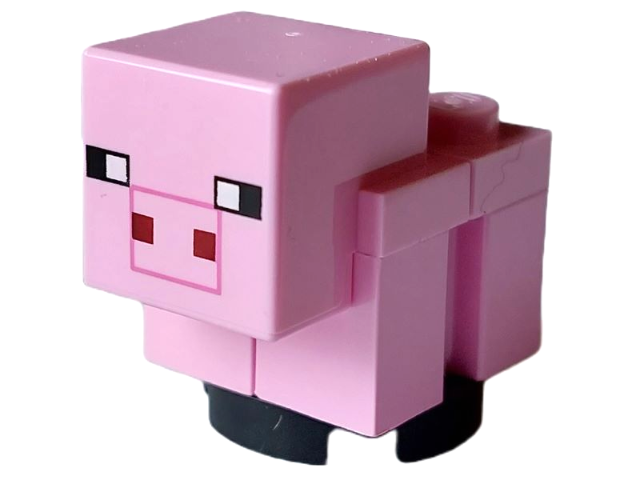 Minecraft Pig, Baby (Plain Snout) - Brick Built