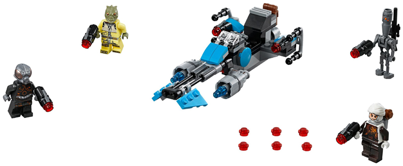 75167 LEGO® Bounty Hunter Speeder Bike Battle Pack Used Set