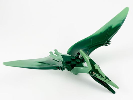 Pteranodon with Dark Green Back and Forehead