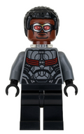 Falcon - Dark Bluish Gray and Black Suit, Plain Legs