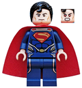 Superman - Dark Blue Suit, Starched Fabric Cape