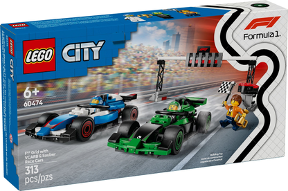 LEGO® 60474 F1 Grid with VCARB & Sauber Race Cars