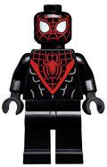 Spider-Man (Miles Morales) - Red Webbing on Head, Black Hands