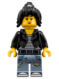 Nya - Leather Jacket and Jeans High School Outfit