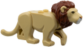 Cat, Large (Lion) with Reddish Brown Mane, Nougat Eyes, Nougat Nose and White Muzzle Pattern