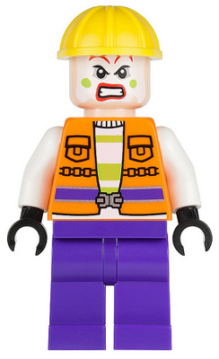 Joker's Goon - Construction Oufit, Orange Jacket, Yellow Helmet, Purple Legs
