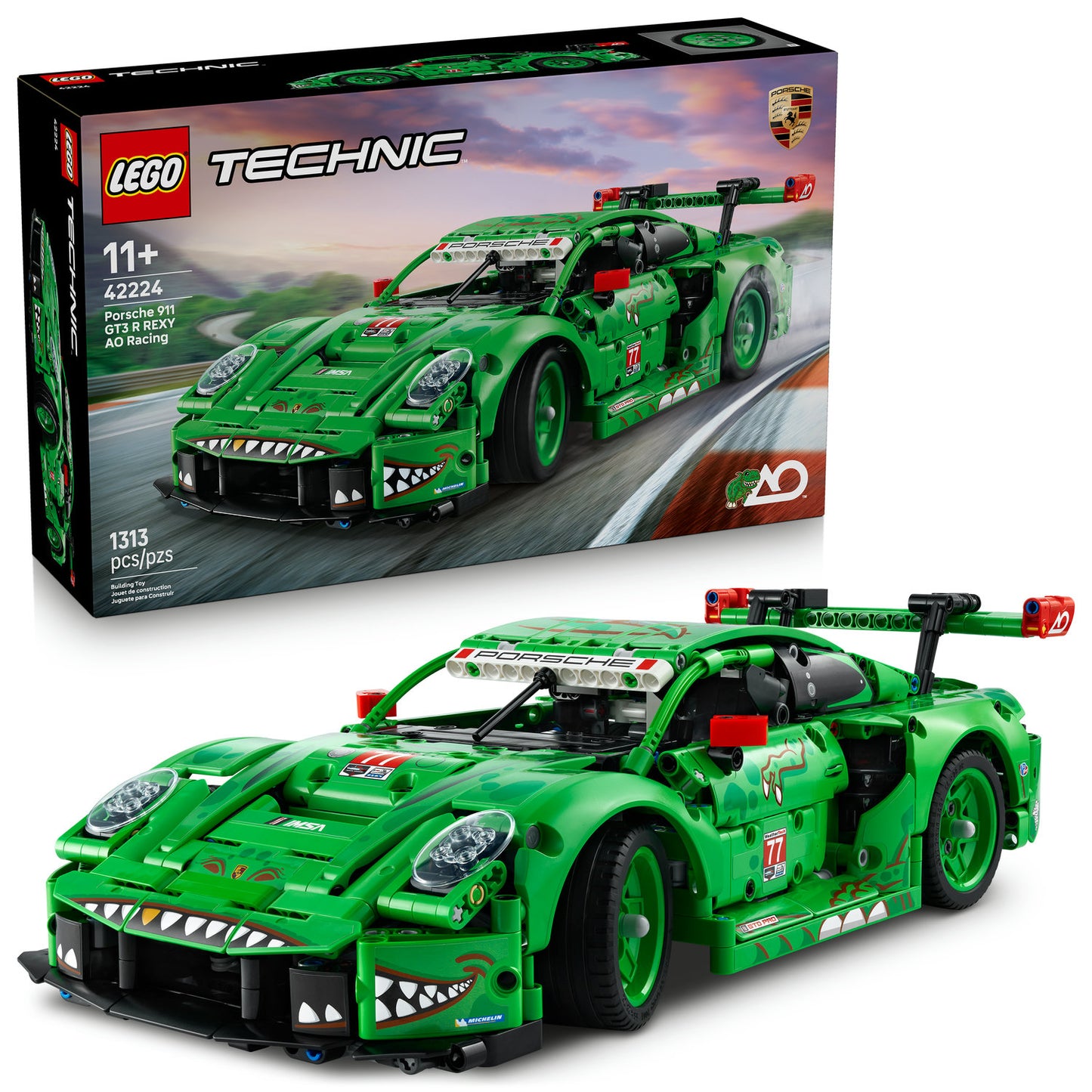 LEGO® 42224 Porsche 911 GT3 R REXY AO Racing Car