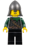 Kingdoms - Dragon Knight Scale Mail with Chain and Belt, Helmet with Neck Protector, Open Grin