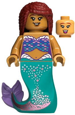 Ariel, Mermaid (Medium Nougat) - Minifigure