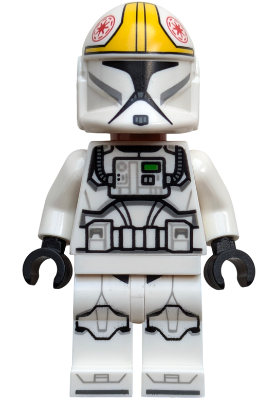 Clone Trooper Pilot (Phase 1) - Yellow Markings, Nougat Head (75432)