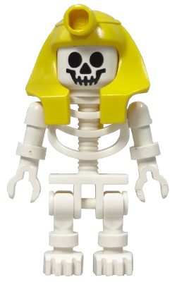 Skeleton with Standard Skull, Yellow Mummy Headdress