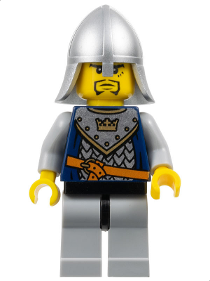 Fantasy Era - Crown Knight Scale Mail with Crown, Helmet with Neck Protector, 3 Spots under Left Eye