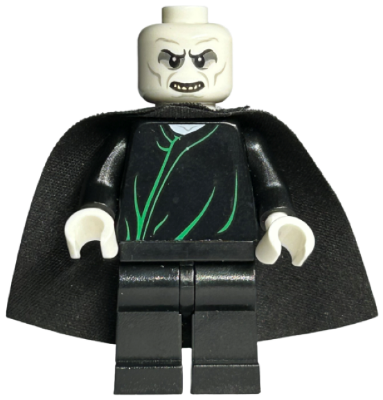 Lord Voldemort - White Head, Black Cape, Green Robe Lines (Dimensions)