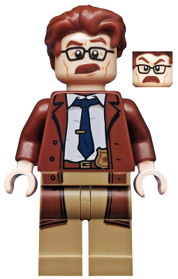 Commissioner Gordon - Reddish Brown Hair and Coat