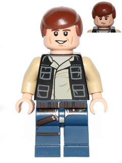 Han Solo, Dark Blue Legs, Vest with Pockets