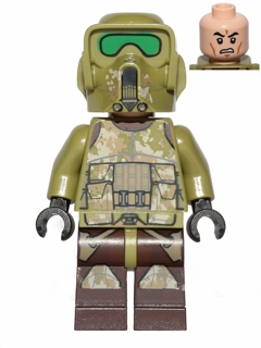 Clone Scout Trooper, 41st Elite Corps (Phase 2) - Kashyyyk Camoflage, Scowl