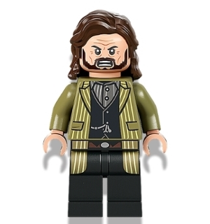 Sirius Black - Dark Brown Hair, Olive Green Jacket