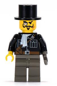 Lord Sam Sinister / Baron von Barron - Black Shirt, Dark Gray Legs, Black Top Hat