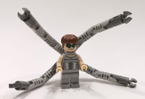 Dr. Octopus (Otto Octavius) / Doc Ock, Light Bluish Gray Torso, Light Bluish Gray Legs - With Arms