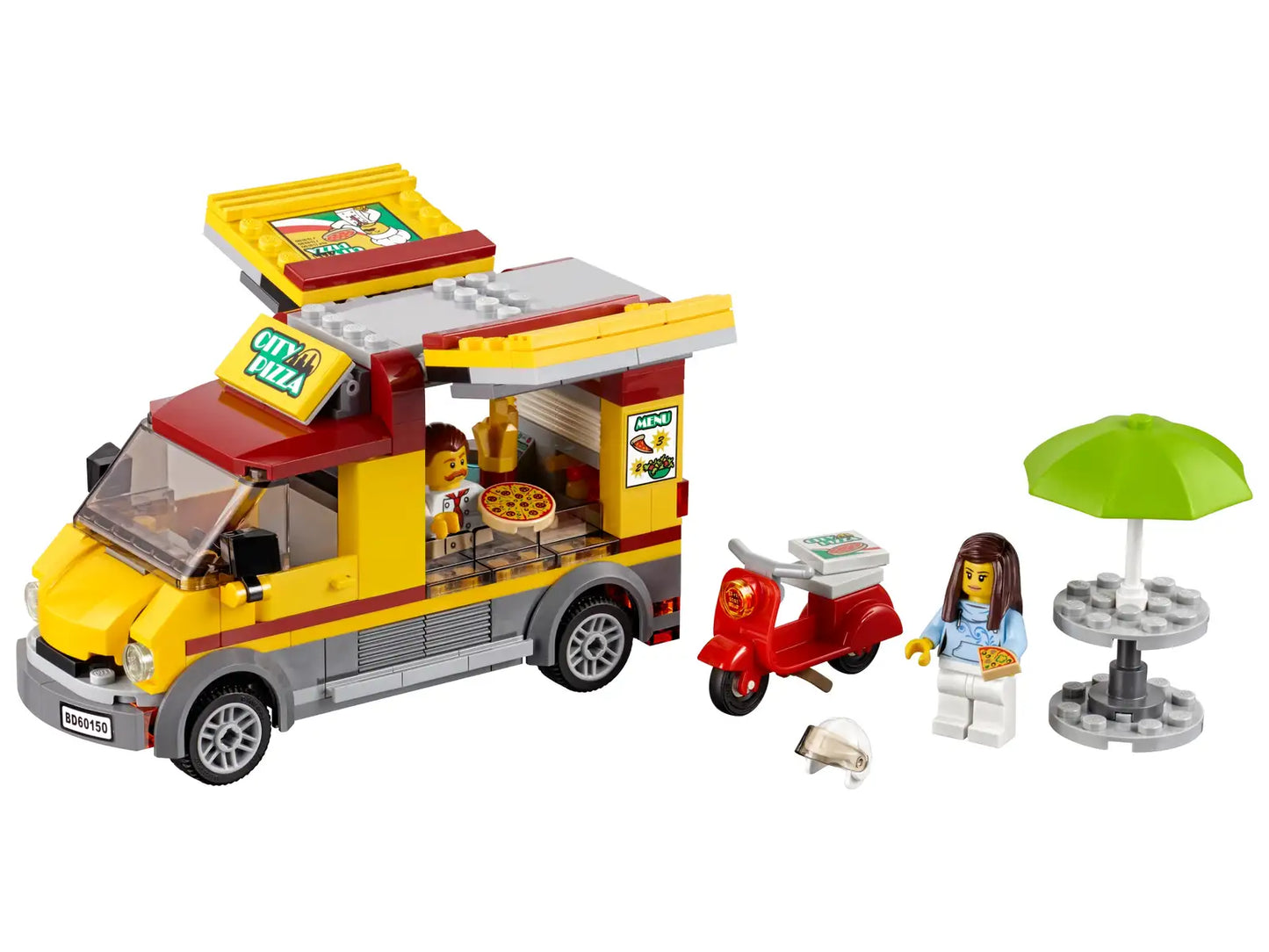 LEGO® 60150 Pizza Van Used Set