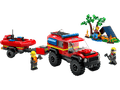 60412 LEGO® 4x4 Fire Truck with Rescue Boat Used Set
