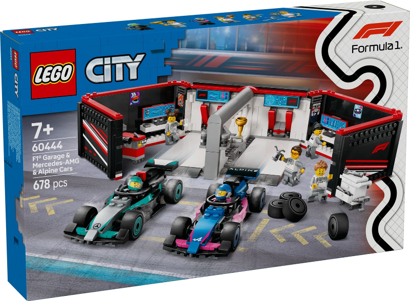 60444 LEGO® F1 Garage & Mercedes-AMG & Alpine Cars