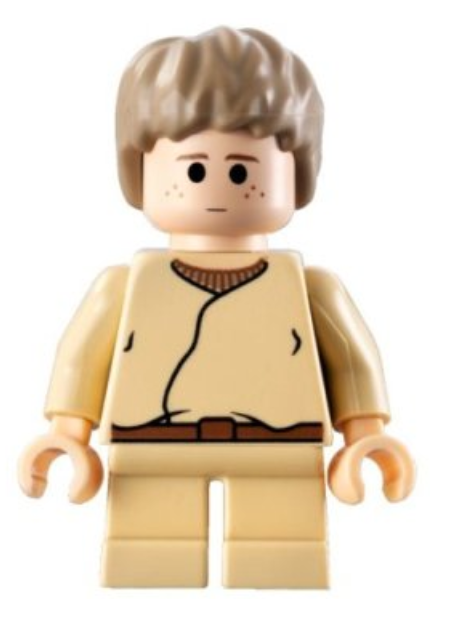 Anakin Skywalker - Short Legs, Short Tousled Hair, Reddish Brown Belt