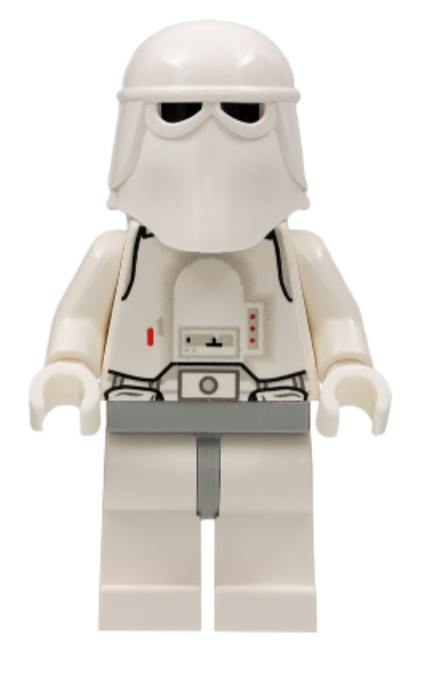 Snowtrooper, Light Gray Hips, White Hands