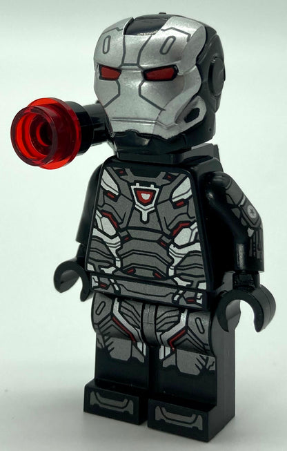 War Machine - Black and Silver Armor with Backpack