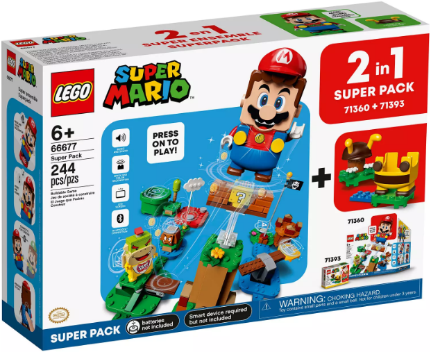 66677 LEGO® Super Mario Bundle Pack, 2 in 1 (Sets 71360 and 71393) - Super Pack