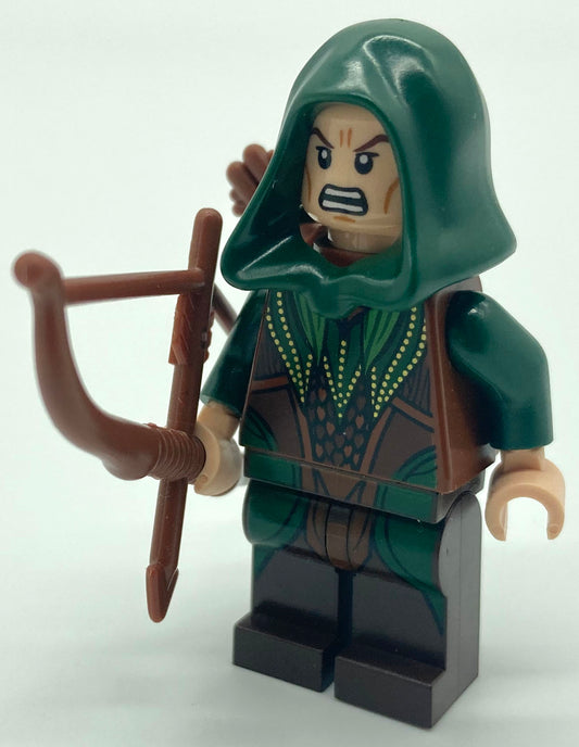 Mirkwood Elf Archer - Dark Green Outfit, Dual Sided Head