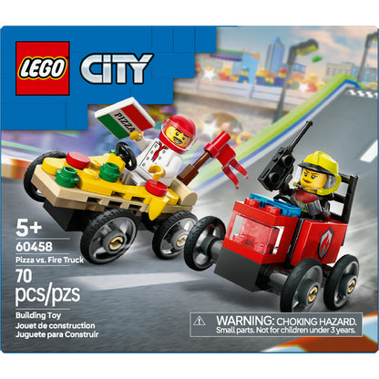 LEGO® 60458 Pizza vs. Fire Truck Race Car Pack