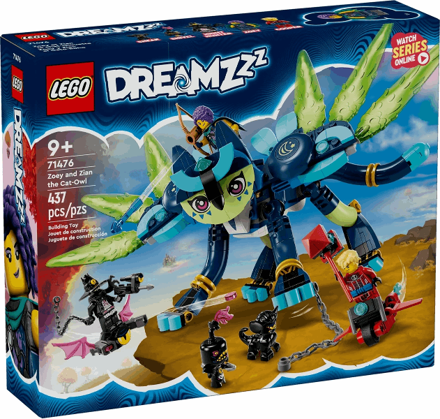LEGO® 71476 Zoey and Zian the Cat-Owl