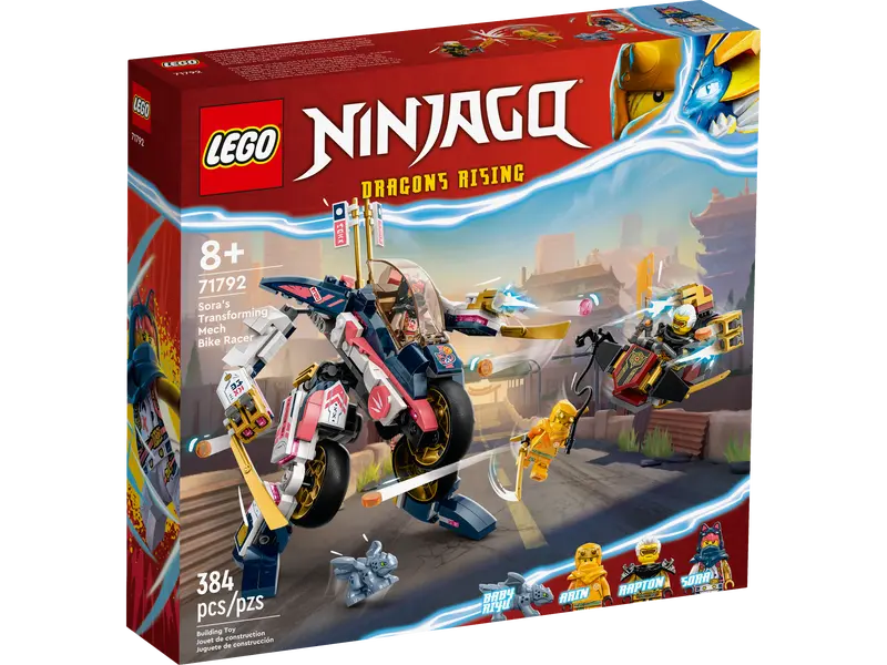 LEGO® 71792 Sora's Transforming Mech Bike Racer Certified Set