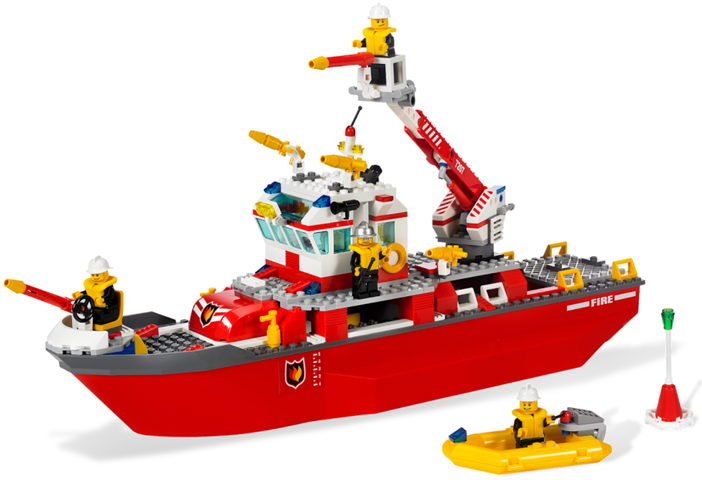 7207 LEGO® Fire Boat Used Set