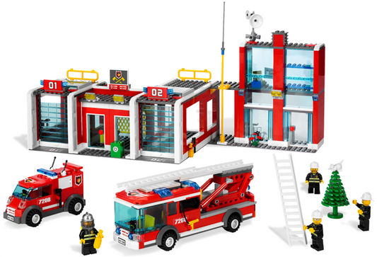 7208 LEGO® Fire Station Used Set