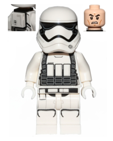 First Order Heavy Assault Stormtrooper (Rounded Mouth Pattern) - Backpack