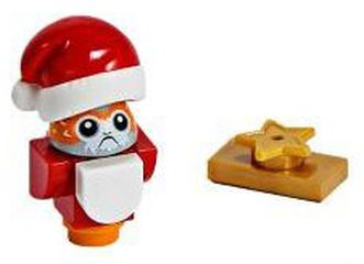 Porg, Star Wars with Red Wings and Tail - Brick Built