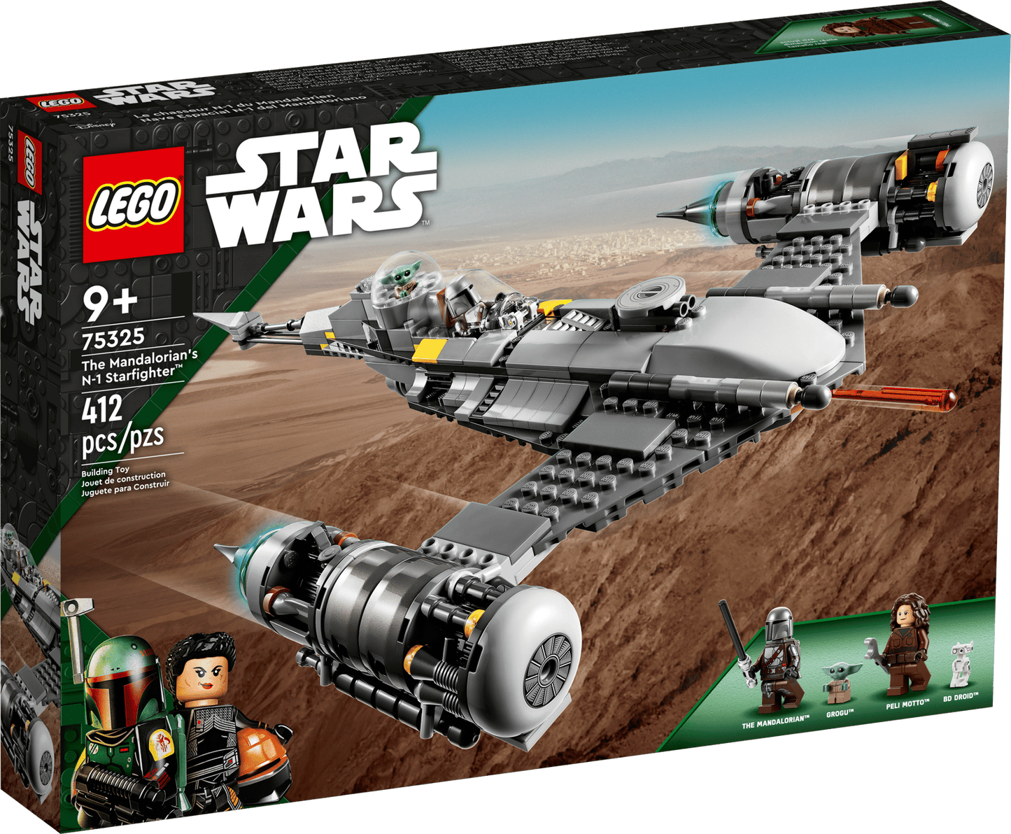 75325 LEGO® The Mandalorian's N-1 Starfighter Open Box