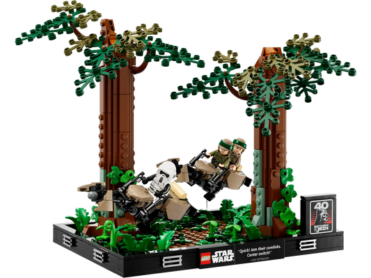 75353 LEGO® Endor Speeder Chase Diorama Used Set