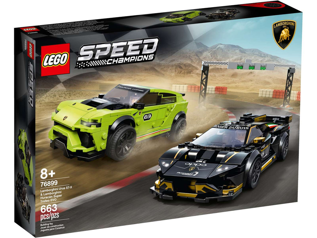 76899 LEGO® Lamborghini Urus ST-X & Lamborghini Huracán Super Trofeo EVO