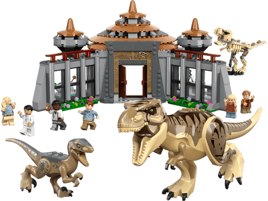 76961 LEGO® Visitor Center: T. rex & Raptor Attack Used Set