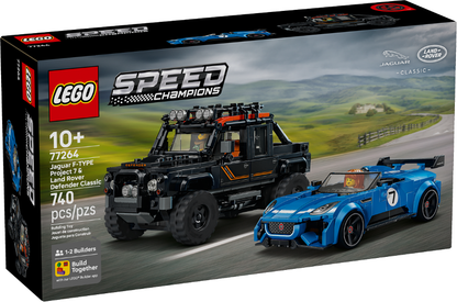 77264 LEGO® Jaguar Project 7 & Land Rover Defender